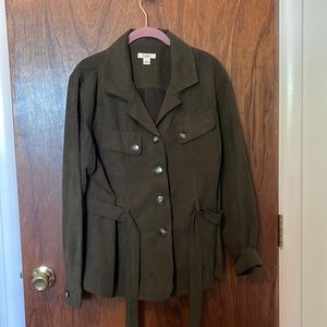 Green Suede like jacket